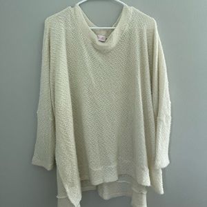 PINK LILY off white sweater